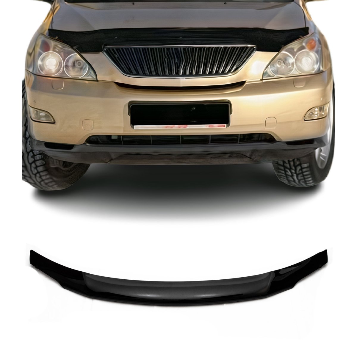 Lexus RX350 Hood Deflector - Omac - Acrylic - Black - '10-'12